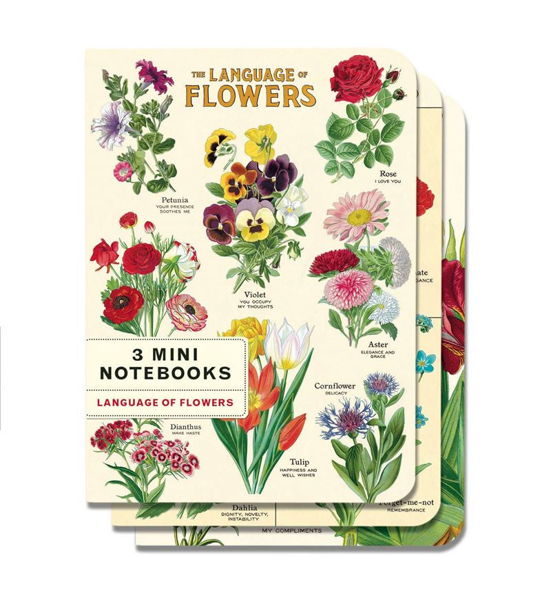 Language of Flowers Set of 3 Notebooks