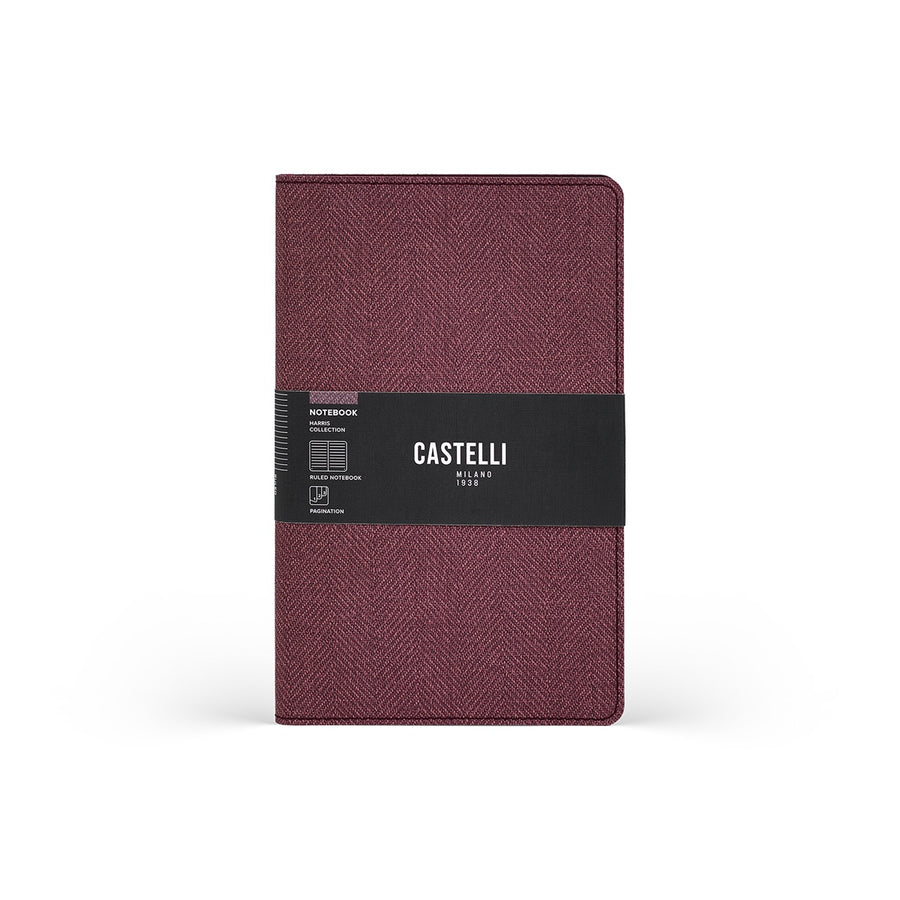 Castelli Notebook Harris Mid Ruled Royal Grape