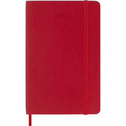 2027 Moleskine Weekly Pocket Diary Red