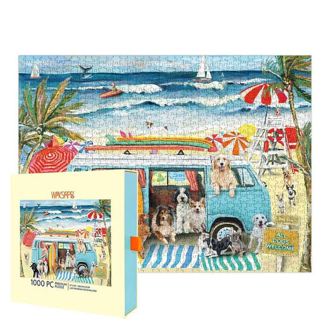 Doggie Surf School 1000pc Jigsaw