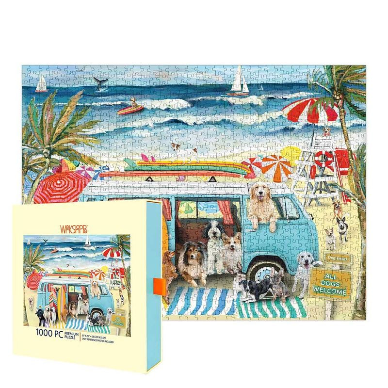 Doggie Surf School 1000pc Jigsaw