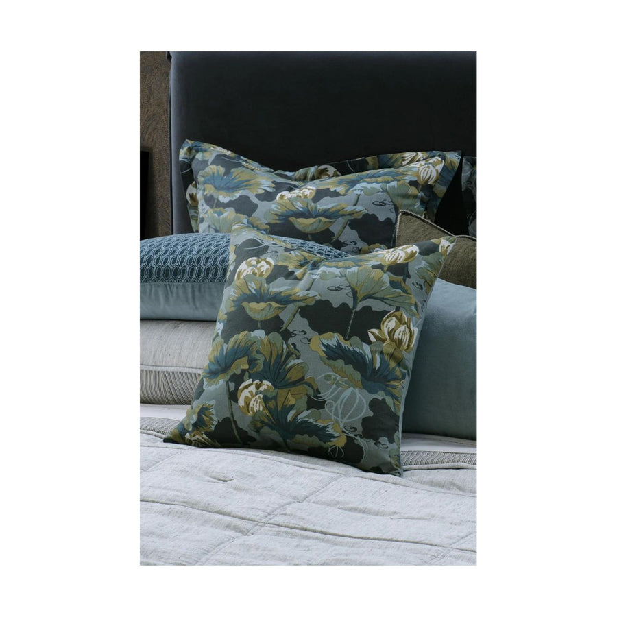 Waterlily Cushion - Ocean - 50x50cm