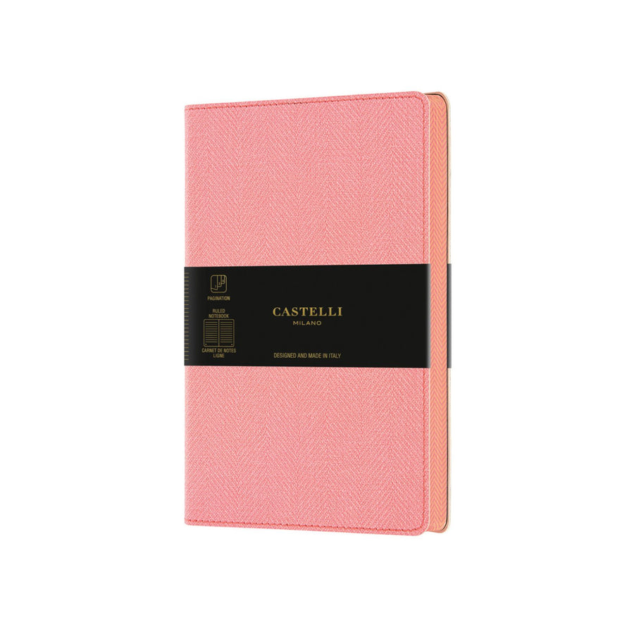 Castelli Notebook A5 Ruled - Petal Rose