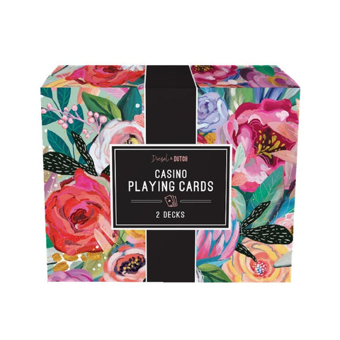 Casino Playing Cards - Floral