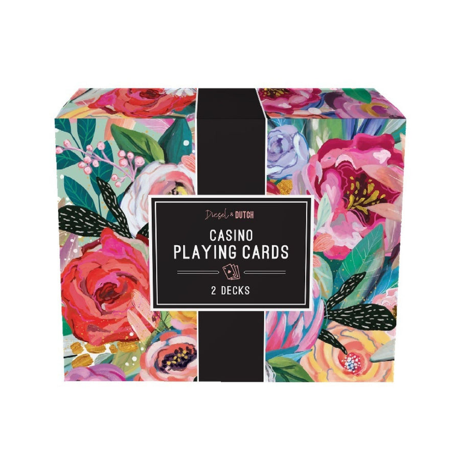 Casino Playing Cards - Floral