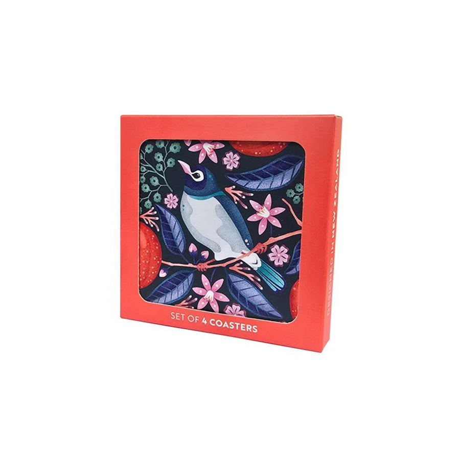 Waxeye & Mandarins - Set of 4 Coasters