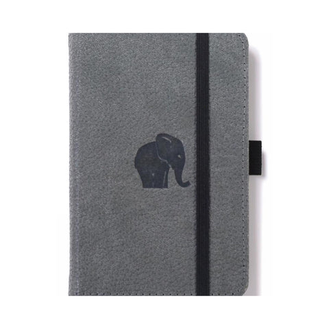Dingbats Wildlife Notebook Grey Elephant Plain A4