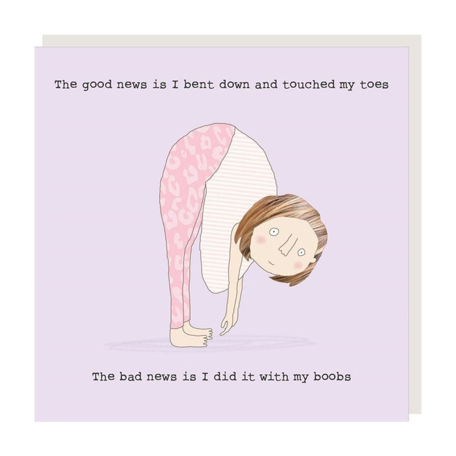 Touch My Toes Greeting Card