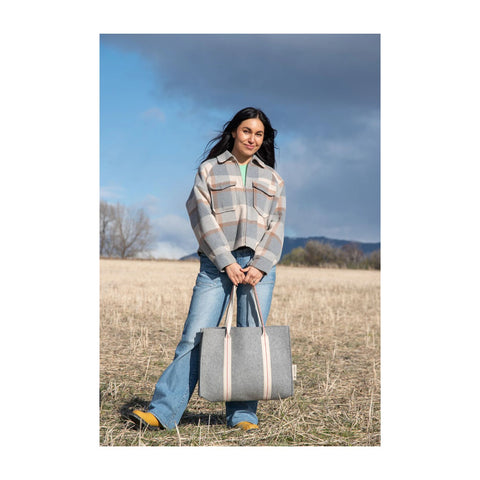 The Wool Bag - Forest Green Lining