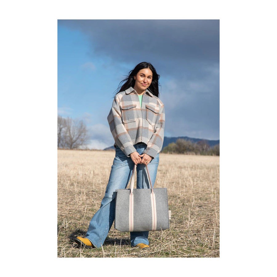 The Wool Bag - Forest Green Lining