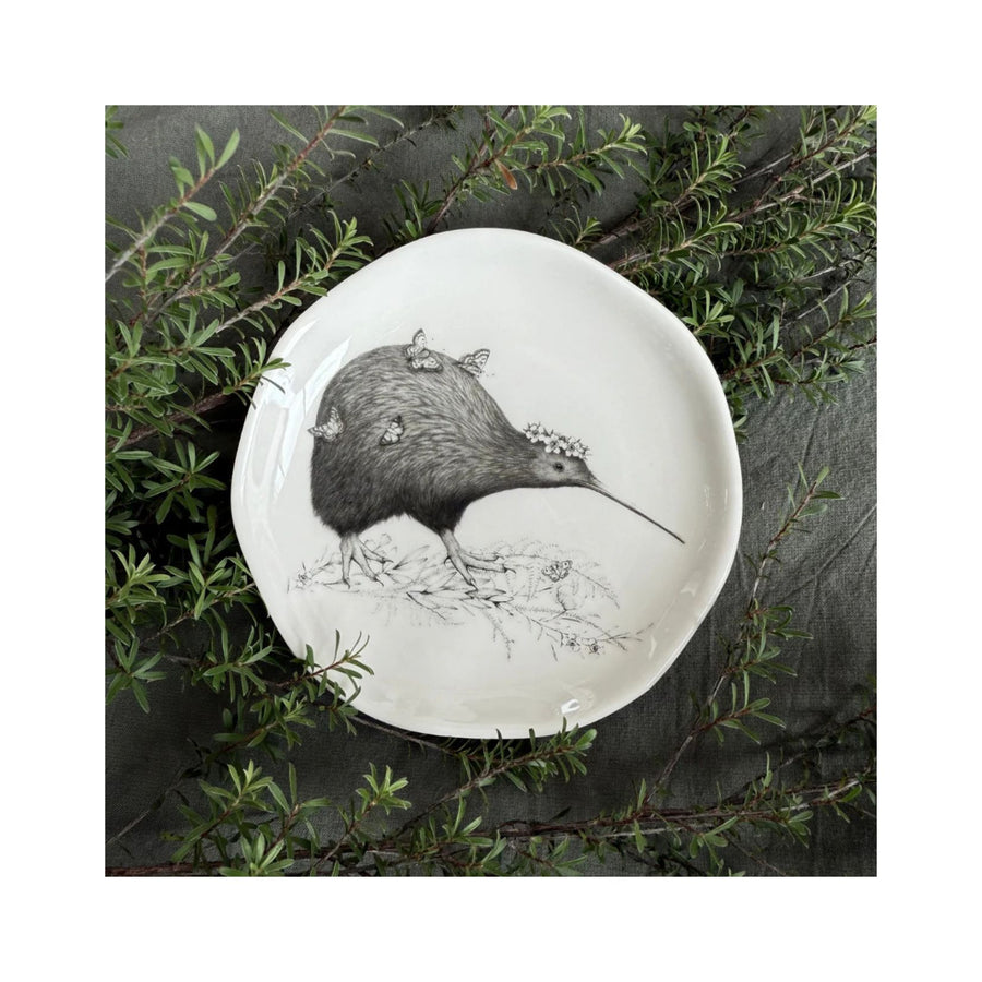 Brown Kiwi Trinket Dish