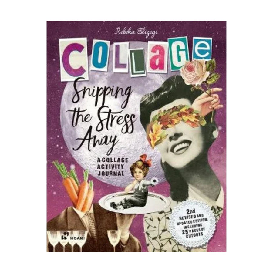 Collage, Snipping the Stress Away Journal
