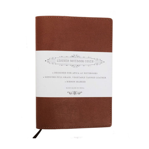 Leather Notebook Cover A5 - Tan