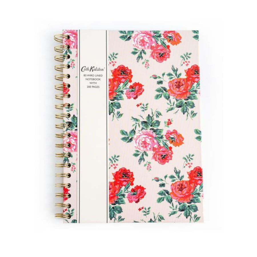 Cath Kidston B5 Wiro Notebook Pink Florals
