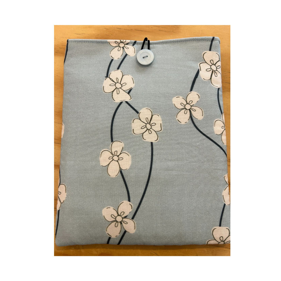 Blue Floral Book Sleeve