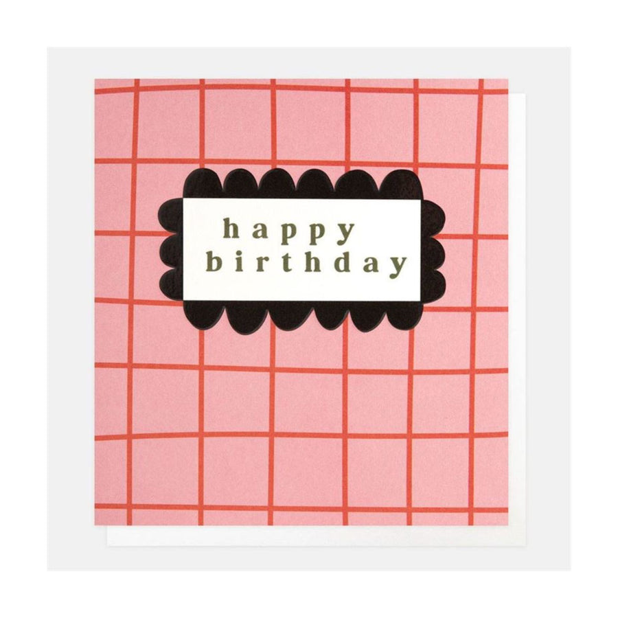 Happy Birthday Pink & Orange Greeting Card