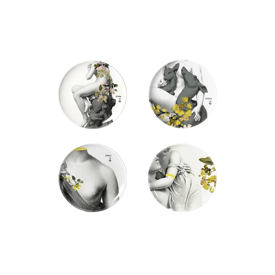 Yuan Parnasse Plates Boxed Set x 4