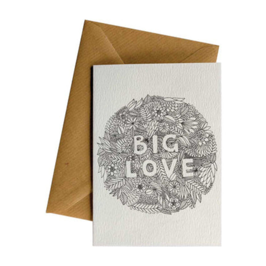 Big Love Flowers Greeting Card