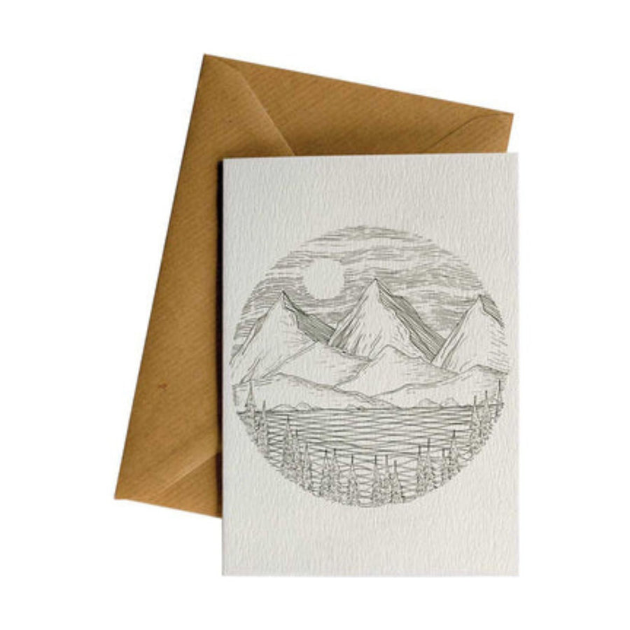 Circle Mountain Lake Greeting Card