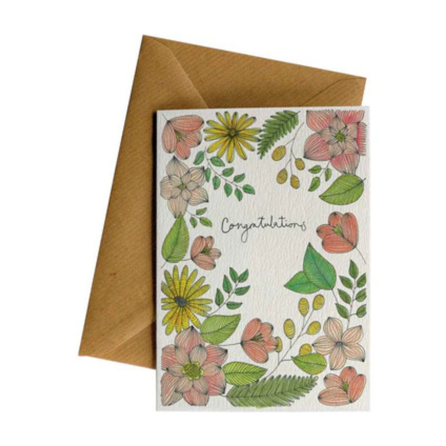 Congratulations Flowers Greeting Card
