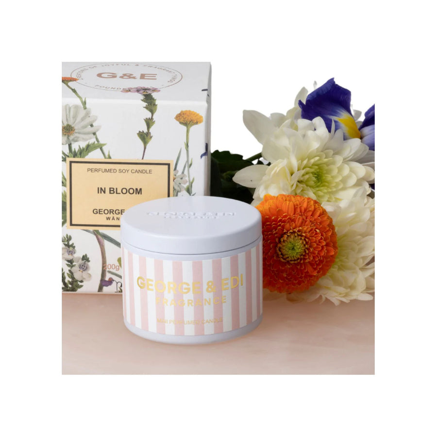 G&E Mini Candle In A Tin - In Bloom