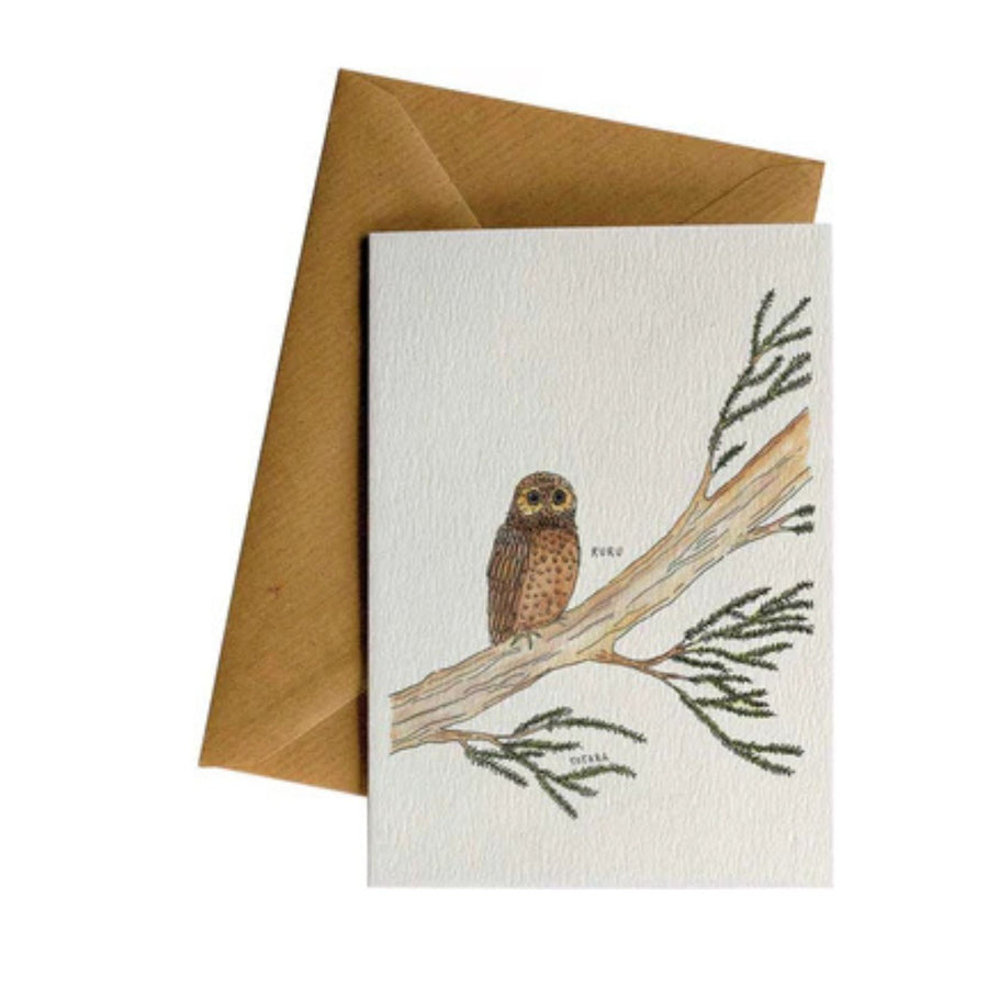 Ruru Owl Greeting Card