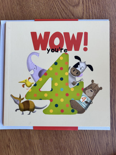 Wow! you're 4 Birthday Booklet