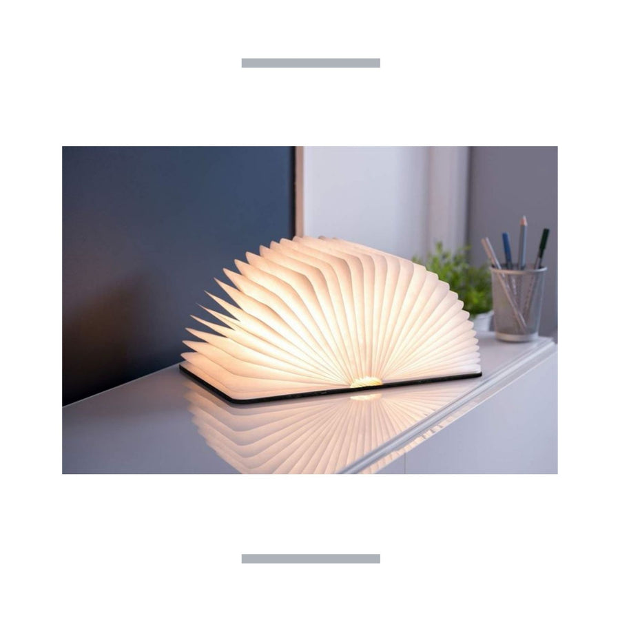 Black Leather Mini Smart Led Light Book