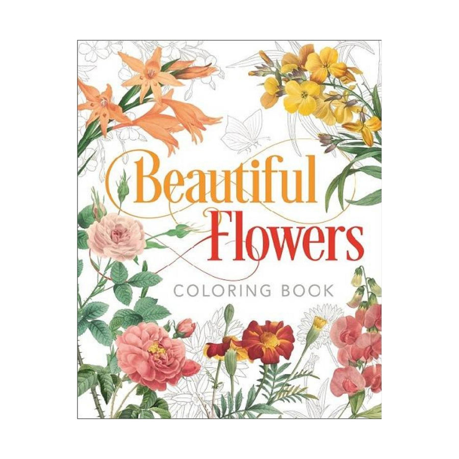 Beautiful Flowers Coloring Book