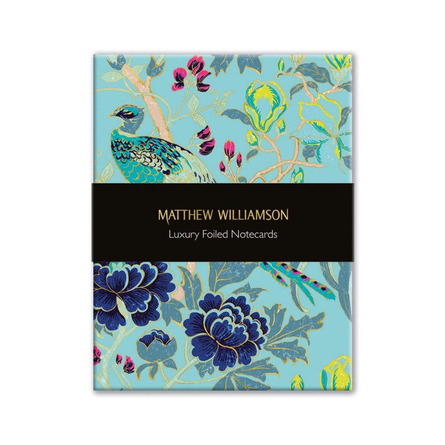 Magnolia Peacock Foiled Notecards