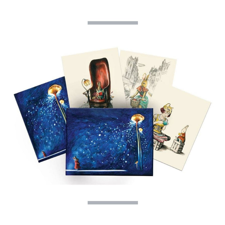 Blue Mondoodle Notecards 2x4 boxed