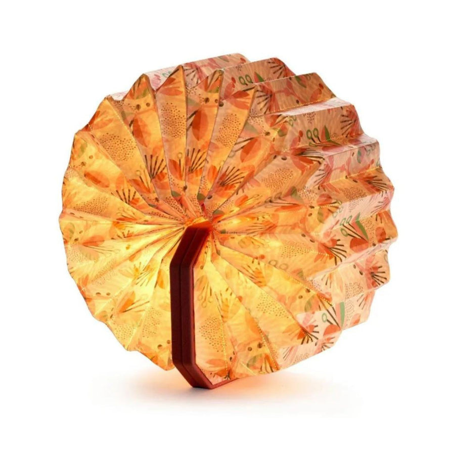 Accordion Light Floral Pink Velvet