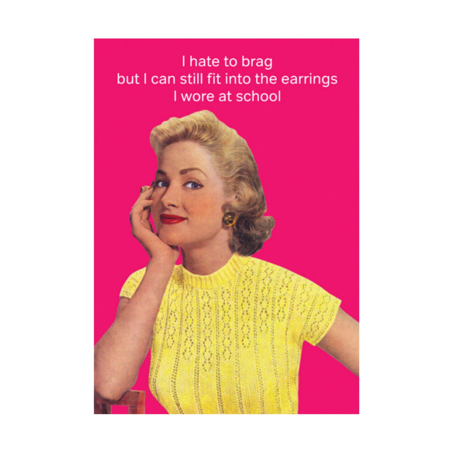 Earrings Greeting Card