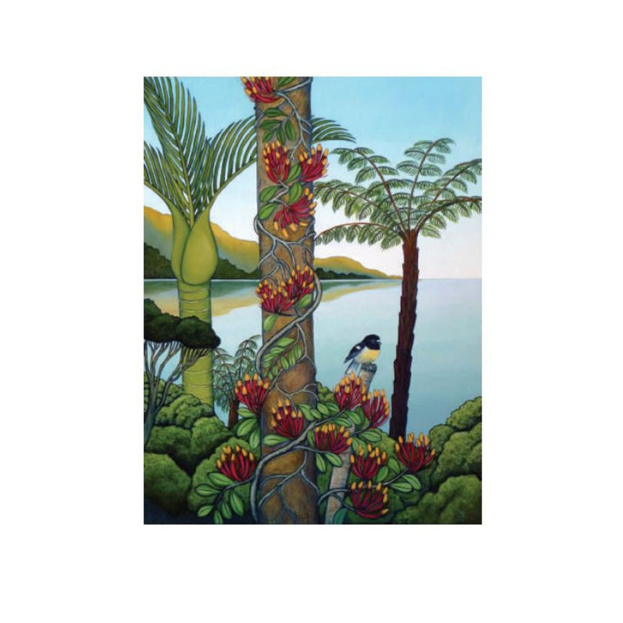 Miromiro Mistletoe Greeting Card