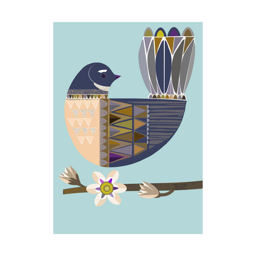 Folk Fantail Greeting Card