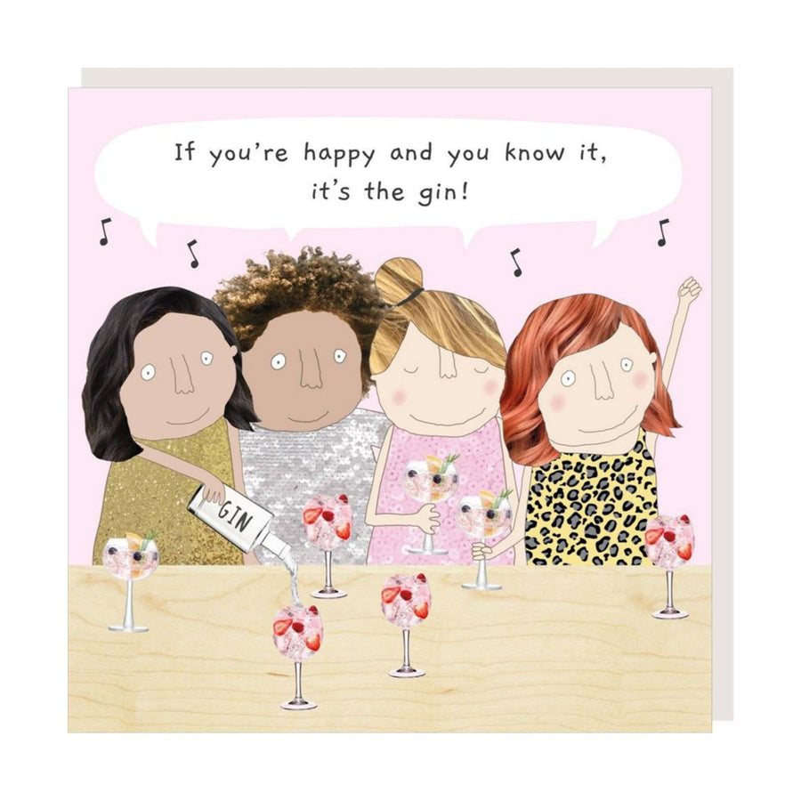 Happy Gin Greeting Card