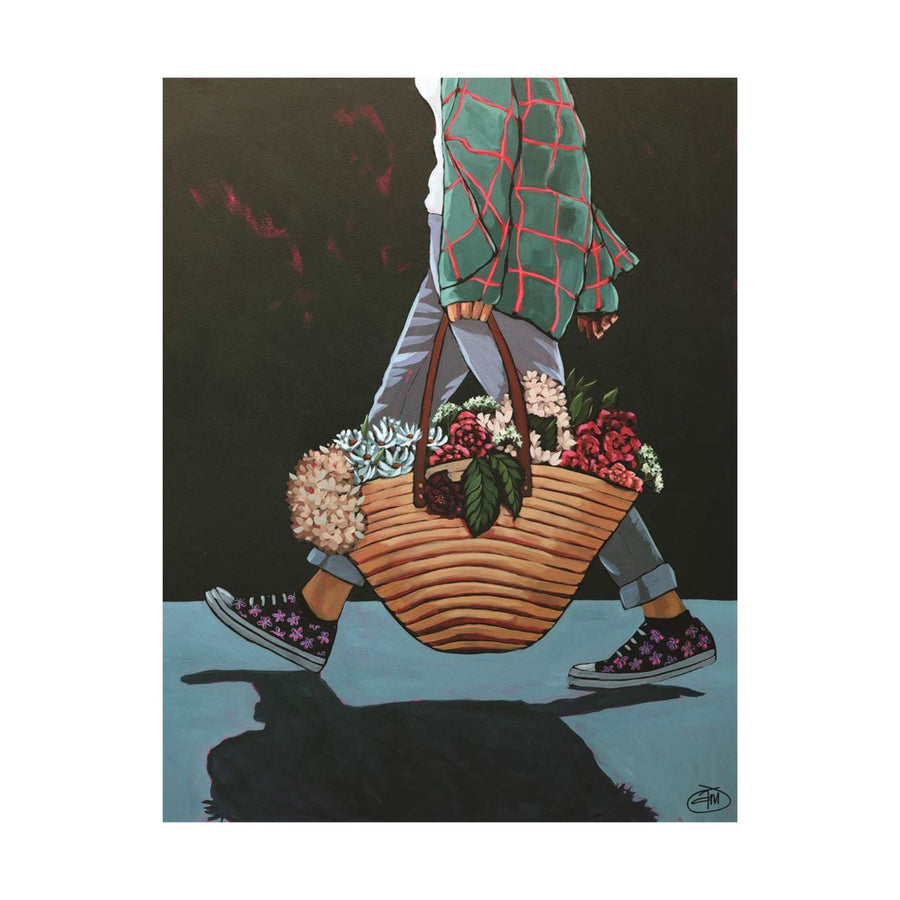 Picking Posies Greeting Card