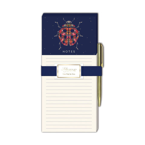 Ladybug Magnetic Pad With Pen