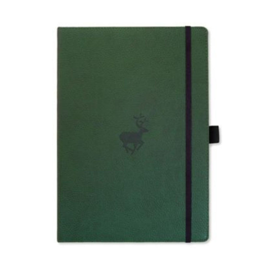 Dingbats Wildlife Notebook Green Deer A5 Plain