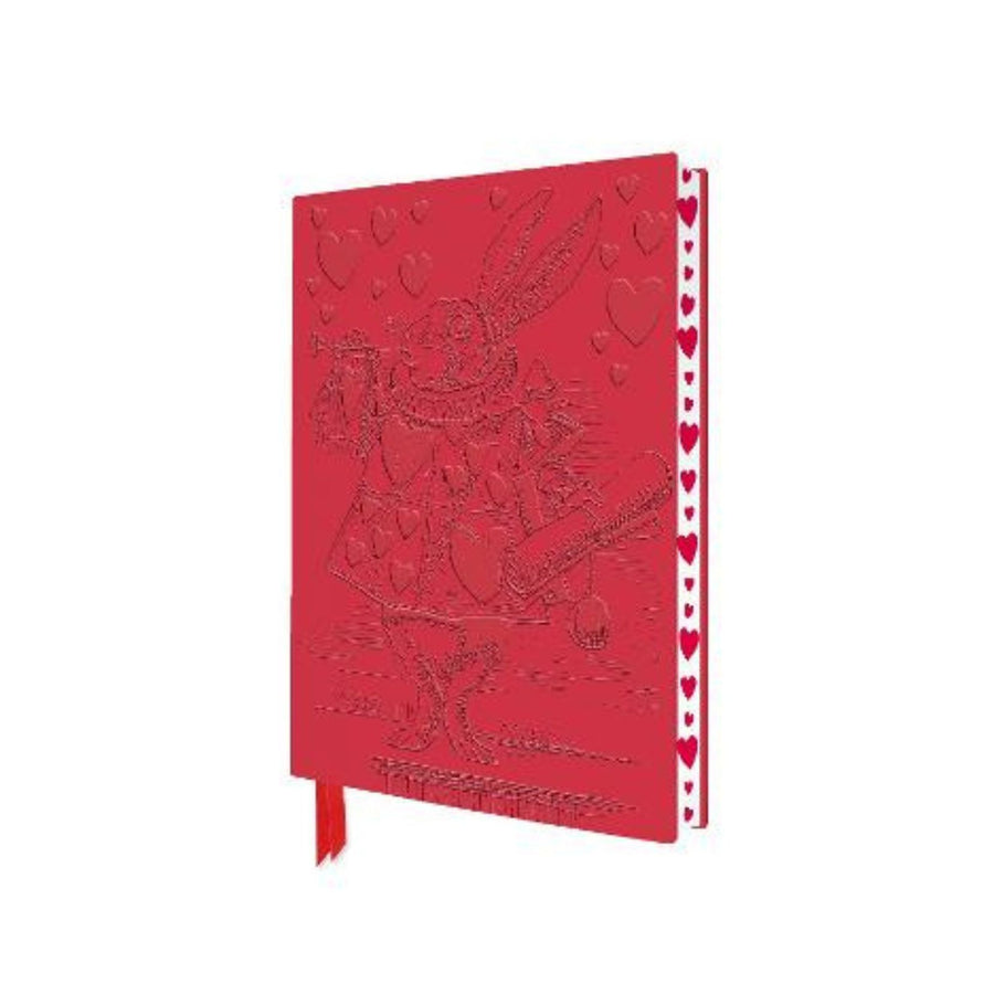White Rabbit Red A5 Lined Notebook