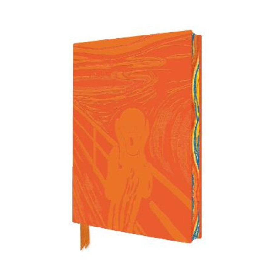 Edvard Munch The Scream A5 Lined Notebook Orange