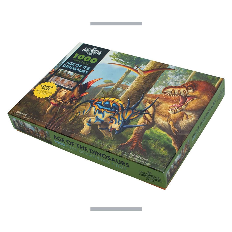 Age of The Dinosaurs 1000pc Double-sided jigsaw